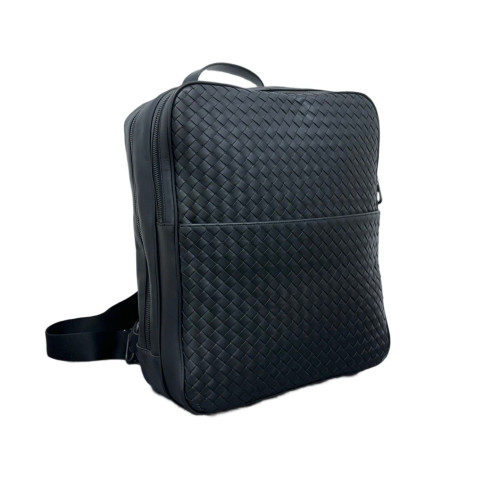 Bottega Veneta Backpack Calfskin Intrecciato Black