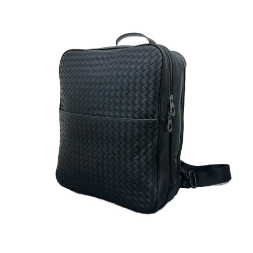 Bottega Veneta Backpack Calfskin Intrecciato Black
