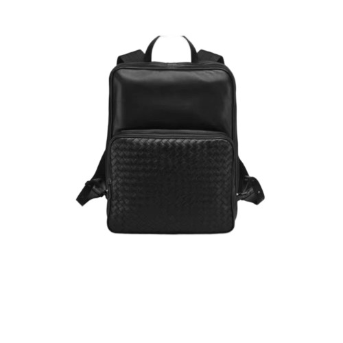 Bottega Veneta Backpack Calfskin Intrecciato Black