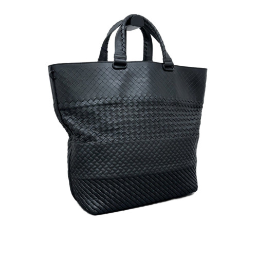 Bottega Veneta Tote Bag Calfskin Intrecciato Black