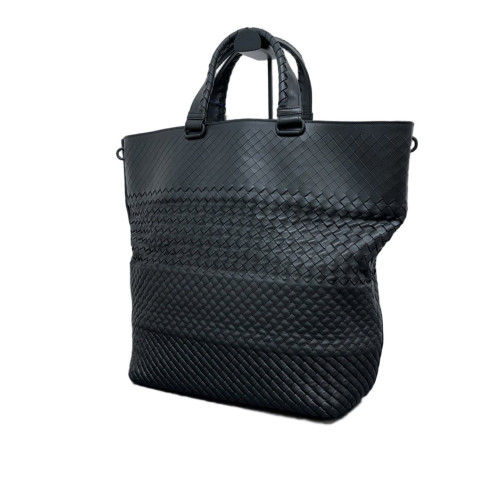 Bottega Veneta Tote Bag Calfskin Intrecciato Black