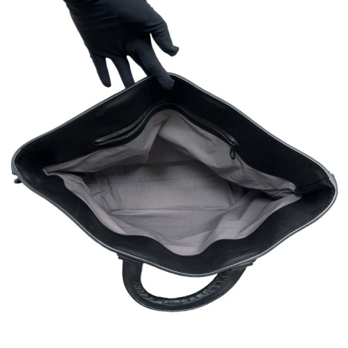 Bottega Veneta Tote Bag Calfskin Intrecciato Black