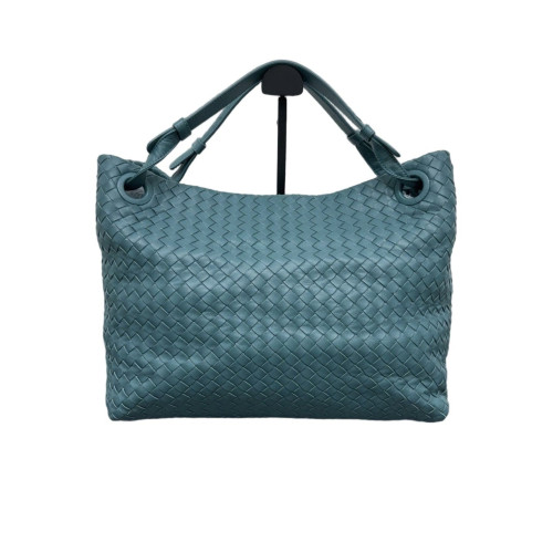 Bottega Veneta Medium Garda Tote Calfskin Intrecciato Teal