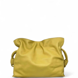 Loewe Medium Flamenco Knot Clutch Calfskin Yellow
