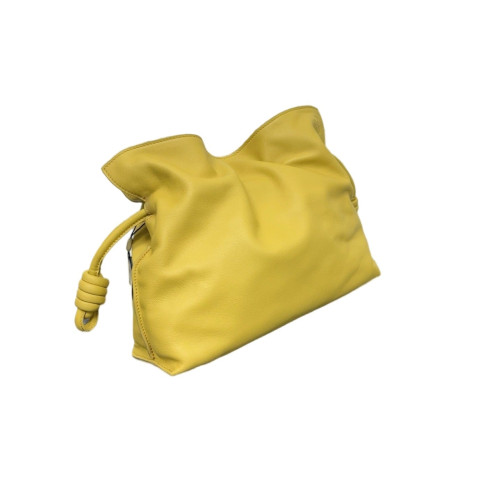 Loewe Medium Flamenco Knot Clutch Calfskin Yellow