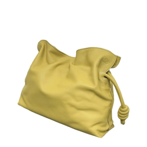Loewe Medium Flamenco Knot Clutch Calfskin Yellow