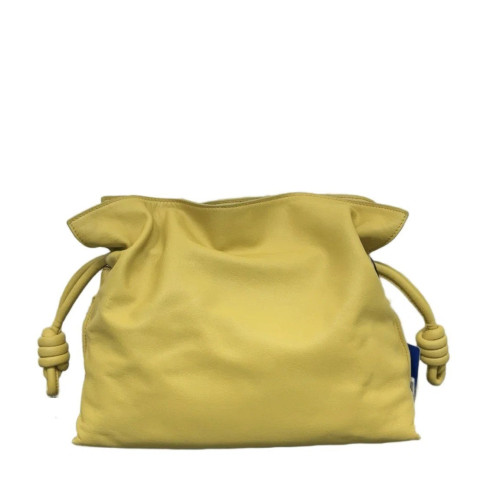 Loewe Medium Flamenco Knot Clutch Calfskin Yellow