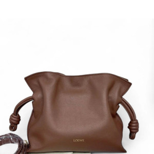 Loewe Mini Flamenco Knot Clutch Calfskin Beige Ebony