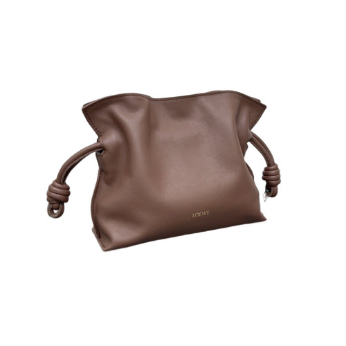 Loewe Mini Flamenco Knot Clutch Calfskin Beige Ebony