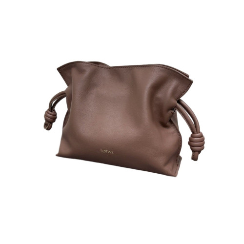 Loewe Mini Flamenco Knot Clutch Calfskin Beige Ebony