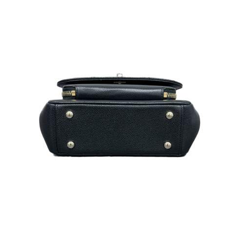 Chanel Quilted Small Business Affinity Flap Grained Calfskin Black