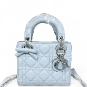 Dior Mini Lady Dior Lambskin Ice Blue Dior Mini Lady Dior Lambskin Ice Blue
