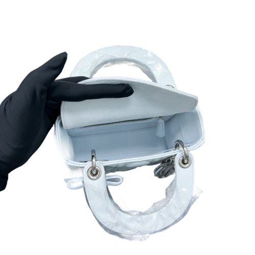 Dior Mini Lady Dior Lambskin Ice Blue Dior Mini Lady Dior Lambskin Ice Blue