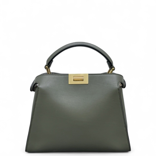 Fendi Peekaboo I See U Small Calfskin Dark Green