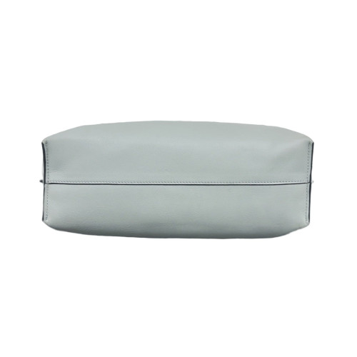 Loewe Medium Flamenco Knot Clutch Anagram Debossed Calfskin Grey