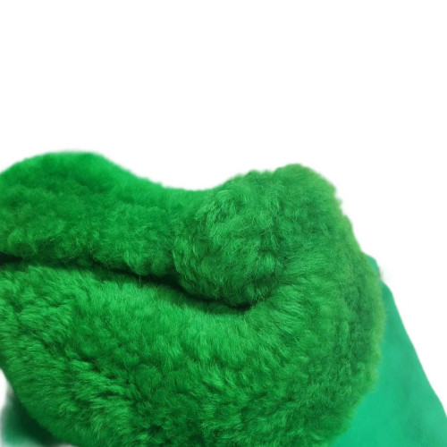 Bottega Veneta Mini Jodie Faux Fur Green