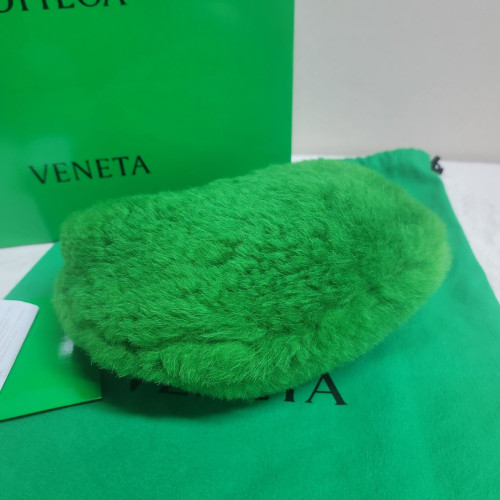 Bottega Veneta Mini Jodie Faux Fur Green