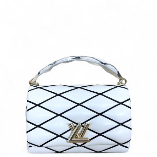 Louis Vuitton Top Handle Go-14 MM Calfskin Black White
