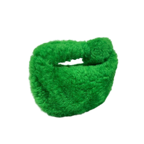 Bottega Veneta Mini Jodie Faux Fur Green