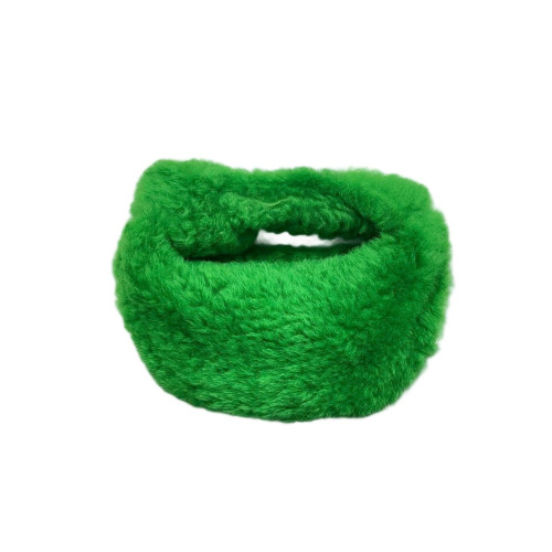 Bottega Veneta Mini Jodie Faux Fur Green