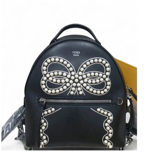 Fendi By The Way Backpack Calfskin Black Fendi By The Way Backpack Calfskin Black