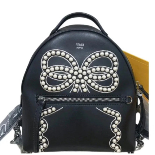 Fendi By The Way Backpack Calfskin Black Fendi By The Way Backpack Calfskin Black