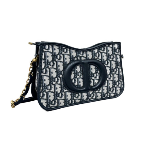 Dior Hobo Oblique Black Grey