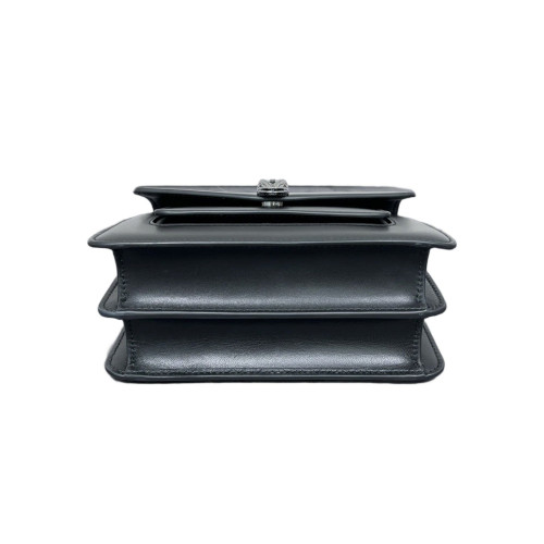 Bvlgari Flap Bag Calfskin Black