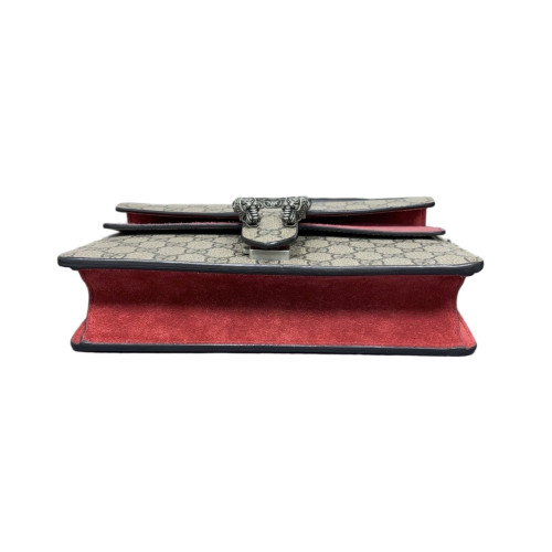 Gucci Small Dionysus GG Supreme Monogram Beige Red Brown Gucci Small Dionysus GG Supreme Monogram Beige Red Brown
