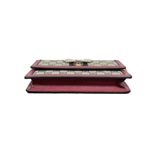 Gucci Mini Queen Margaret Broadway Shoulder Bag GG Supreme Monogram Beige Red Blue Gucci Mini Queen Margaret Broadway Shoulder Bag GG Supreme Monogram Beige Red Blue