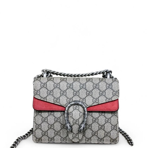 Gucci Mini Dionysus GG Monogram Grey Red Brown Gucci Mini Dionysus GG Monogram Grey Red Brown