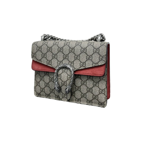 Gucci Mini Dionysus GG Monogram Grey Red Brown Gucci Mini Dionysus GG Monogram Grey Red Brown