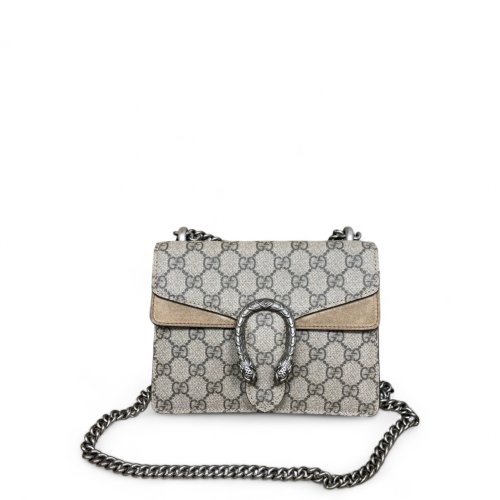 Gucci Small Dionysus GG Supreme Monogram Suede Camel Brown Beige
