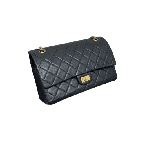 Chanel Quilted 2.55 226 Reissue Double Flap Calfskin Black Chanel Quilted 2.55 226 Reissue Double Flap Calfskin Black