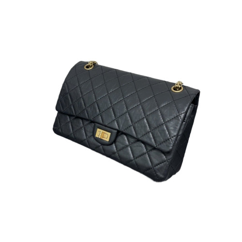 Chanel Quilted 2.55 226 Reissue Double Flap Calfskin Black Chanel Quilted 2.55 226 Reissue Double Flap Calfskin Black