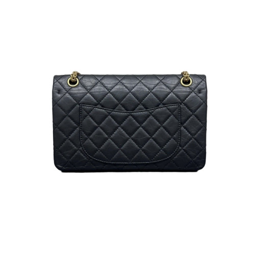 Chanel Quilted 2.55 226 Reissue Double Flap Calfskin Black Chanel Quilted 2.55 226 Reissue Double Flap Calfskin Black