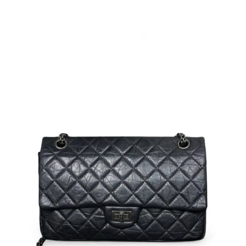 Chanel Quilted 2.55 226 Reissue Double Flap Calfskin Black