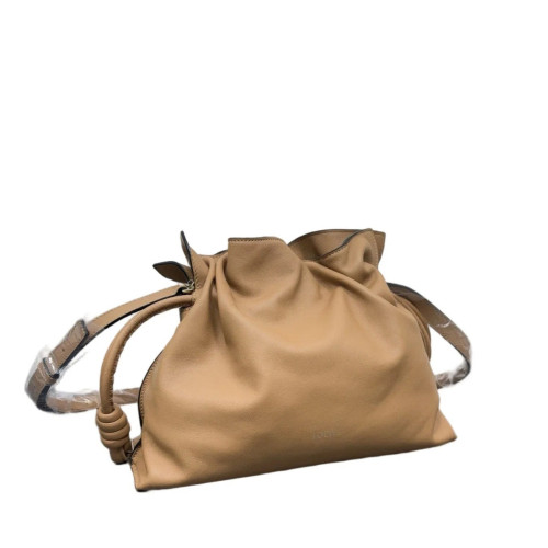 Loewe Medium Flamenco Knot Clutch Calfskin Khaki
