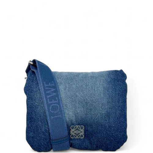 Loewe Goya Puffer Bag Denim Blue