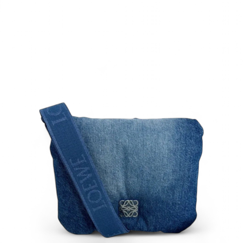 Loewe Goya Puffer Bag Denim Blue