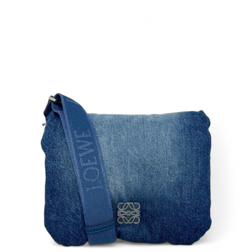 Loewe Goya Puffer Bag Denim Blue