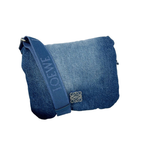 Loewe Goya Puffer Bag Denim Blue
