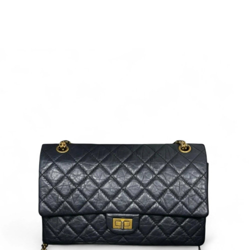 Chanel Quilted 2.55 226 Reissue Double Flap Calfskin Black