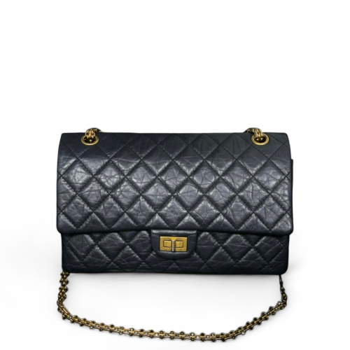 Chanel Quilted 2.55 226 Reissue Double Flap Calfskin Black