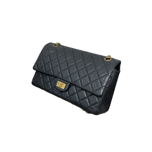 Chanel Quilted 2.55 226 Reissue Double Flap Calfskin Black