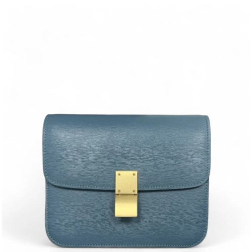 Celine Teen Classic Box Calfskin Dusty Blue