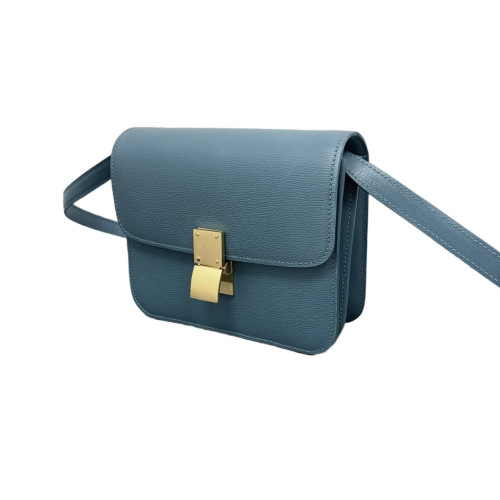 Celine Teen Classic Box Calfskin Dusty Blue