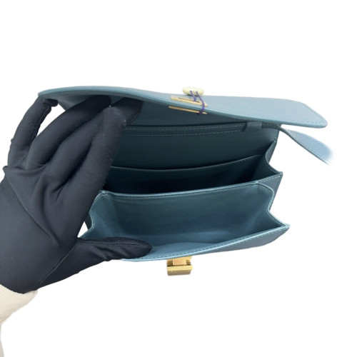 Celine Teen Classic Box Calfskin Dusty Blue