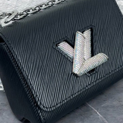 Louis Vuitton Crystal Twist Mini Epi Black