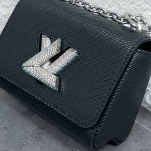 Louis Vuitton Crystal Twist Mini Epi Black